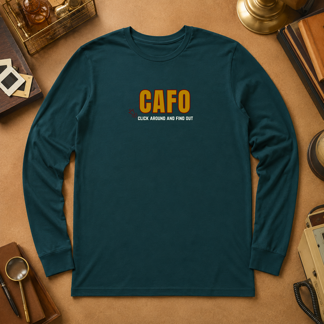 CAFO (Click Around &amp; Find Out | Long Sleeve Unisex Tee