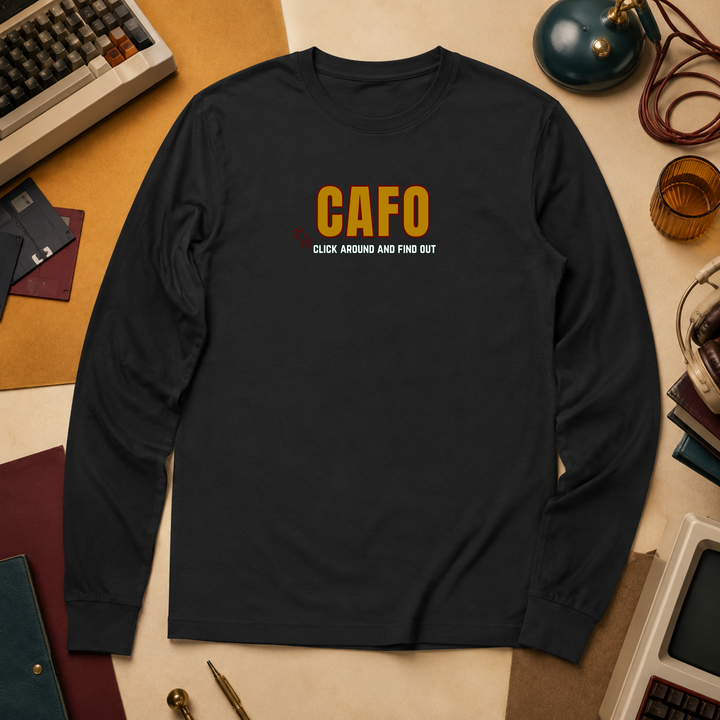 CAFO (Click Around &amp; Find Out | Long Sleeve Unisex Tee