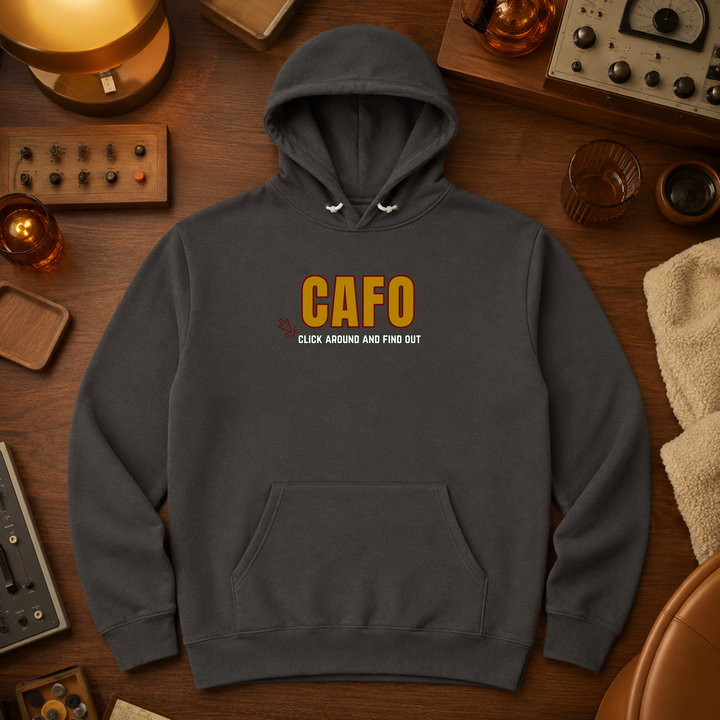 CAFO (Click Around &amp; Find Out | Unisex Sponge Fleece Pullover Hoodie