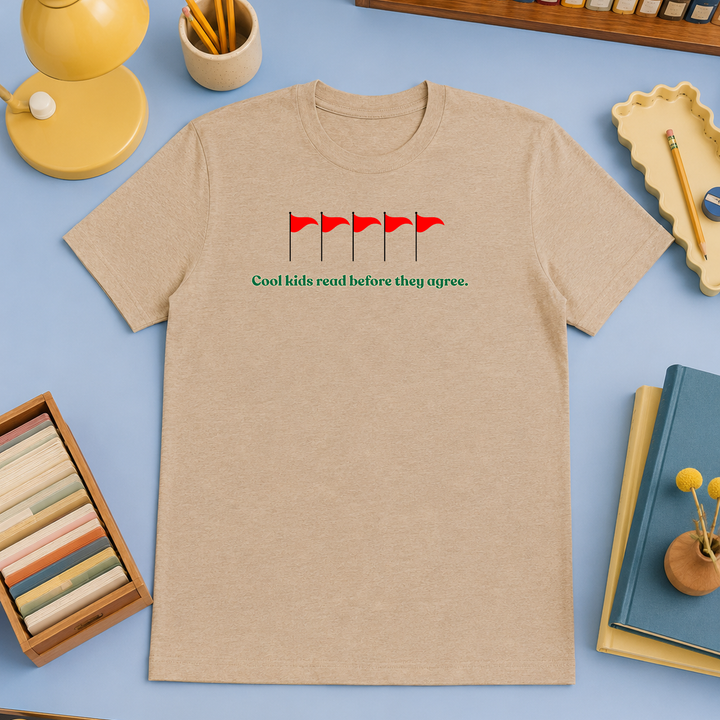Cool Kids Read Before They Agree | Unisex Tee