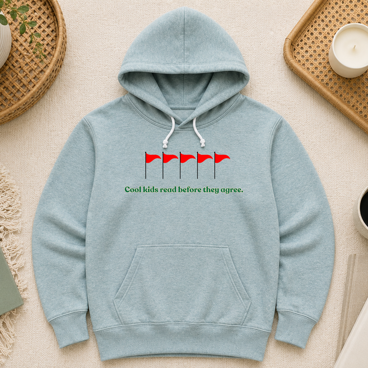 Cool Kids Read Before They Agree | Unisex Sponge Fleece Pullover Hoodie