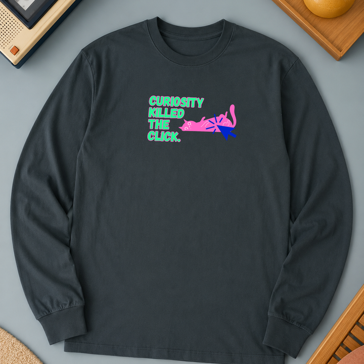 Curiosity Killed The Click | Long Sleeve Unisex Tee