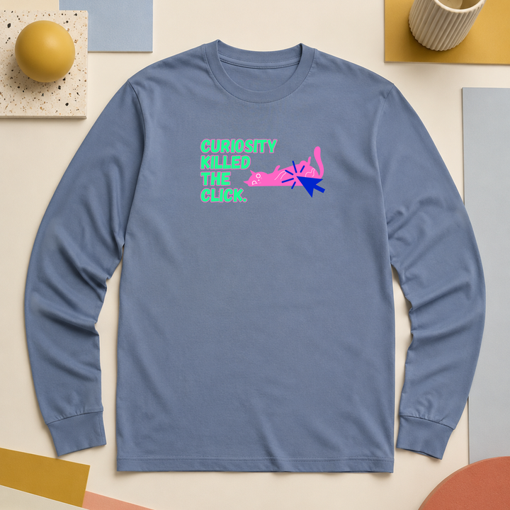 Curiosity Killed The Click | Long Sleeve Unisex Tee