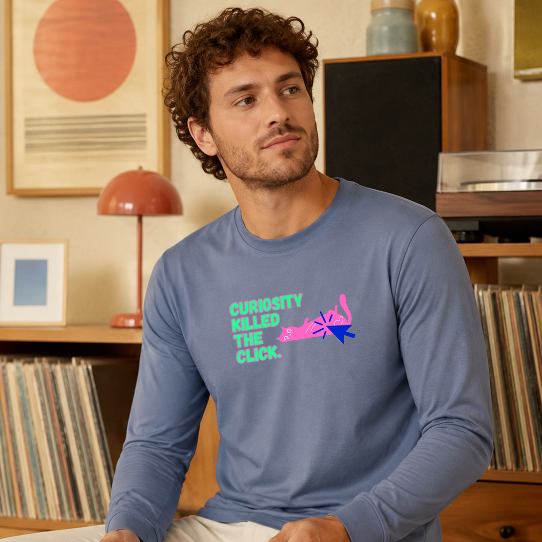 Curiosity Killed The Click | Long Sleeve Unisex Tee