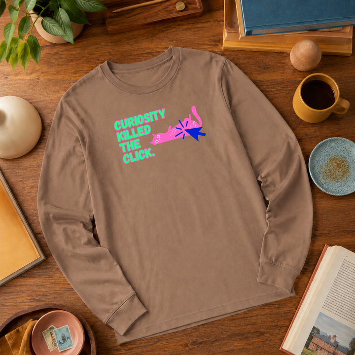 Curiosity Killed The Click | Long Sleeve Unisex Tee