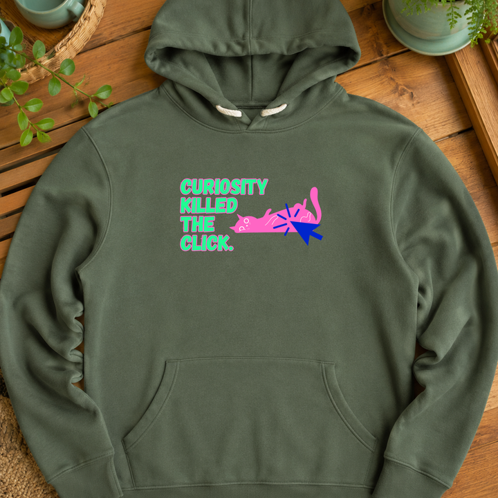 Curiosity Killed The Click | Unisex Sponge Fleece Pullover Hoodie