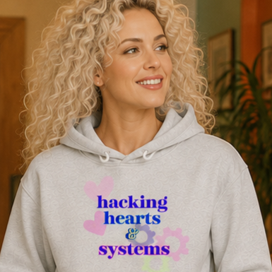 Hacking Hearts &amp; Systems | Unisex Sponge Fleece Pullover Hoodie