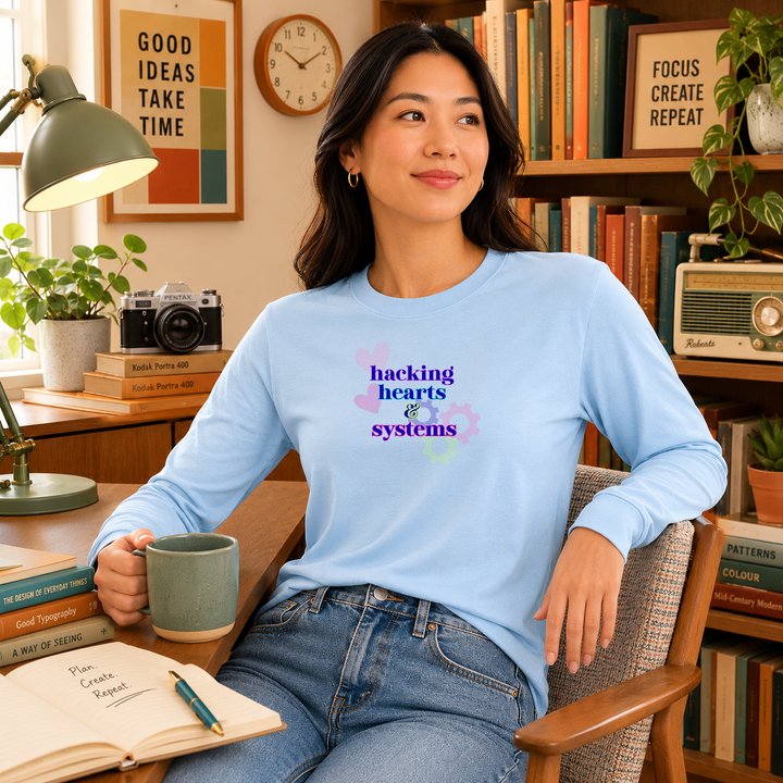 Hacking Hearts &amp; Systems | Long Sleeve Unisex Tee