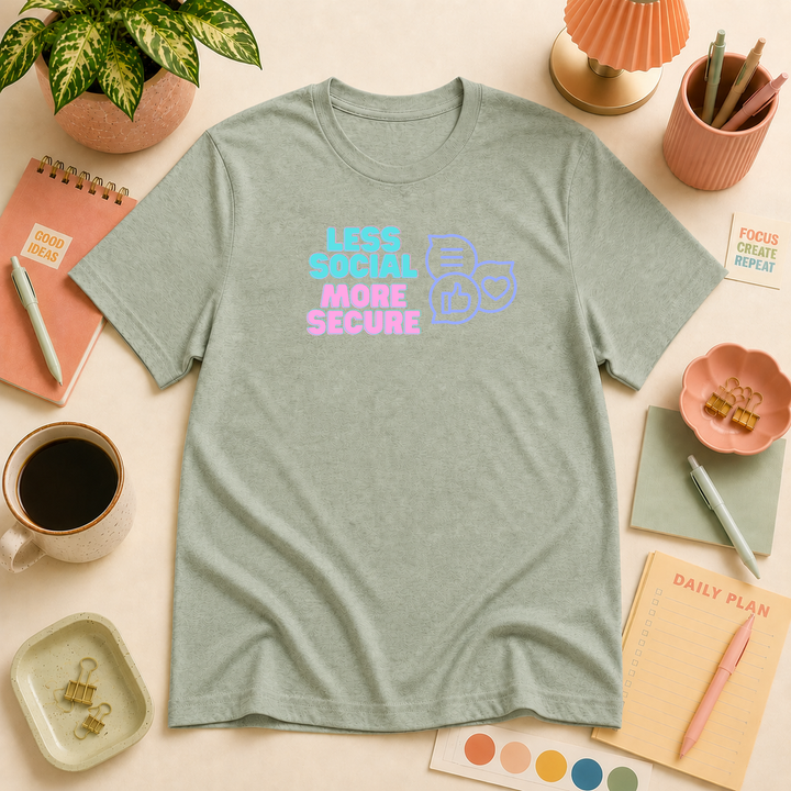 Less Social More Secure | Unisex Tee